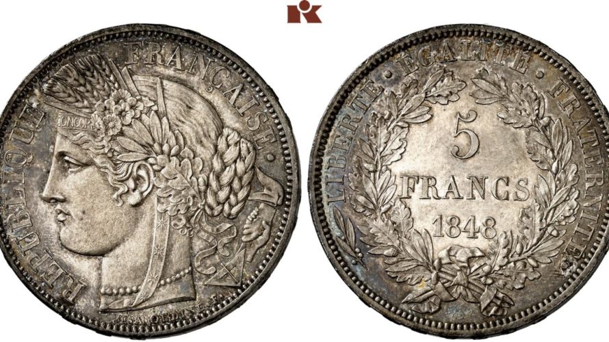 最終値下げ】1848年 フランス 20フラン 試鋳貨 試作貨 SP63 - 旧貨幣 