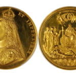 イギリス 1887年 ヴィクトリア女王 ジュビリー　ゴールドメダル PCGS SP63【入札期限：2020年8月5日】